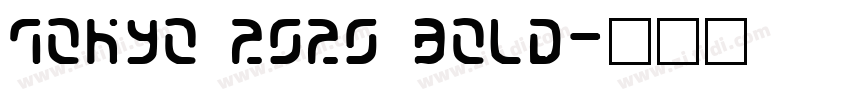 TOKYO 2020 Bold字体转换